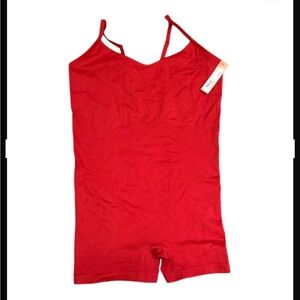 Colsie Red Strappy Bodysuit